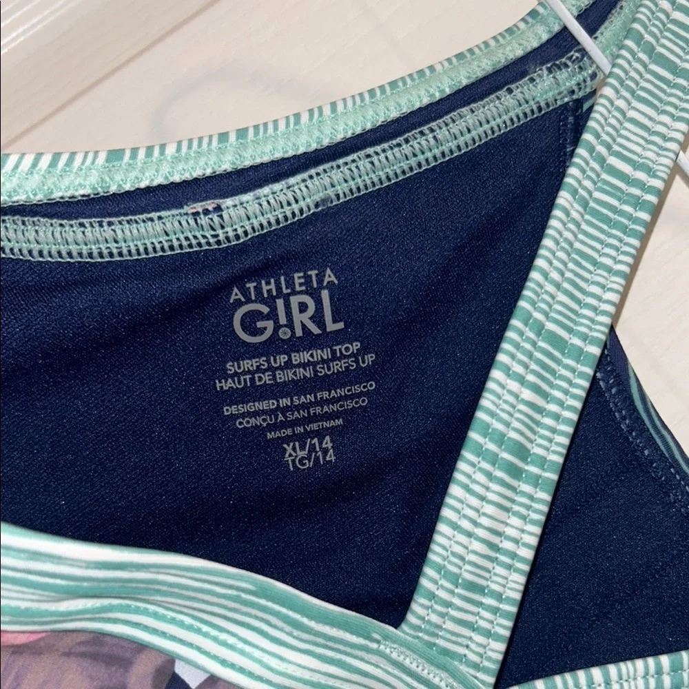 Athleta Girl Surfs Up Tankini 3 pieces, Size XL (14)